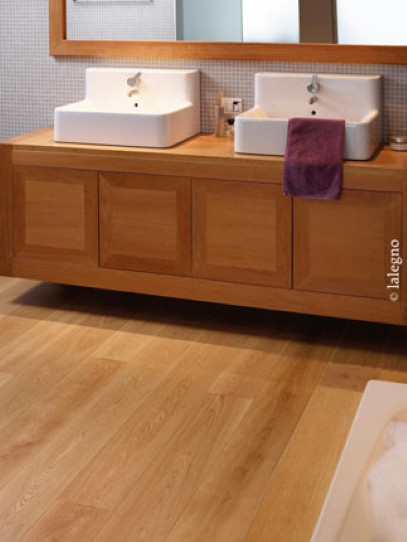 Natur oljen hrastov natur parket BRIGHTON XL v prostoru