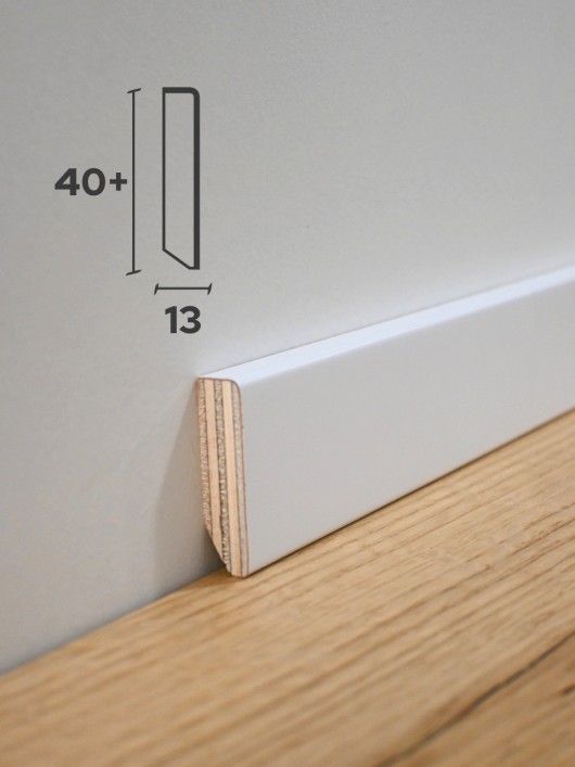 Zaključna obstenska letev La San Marco DRITTO, pravokotna, bela